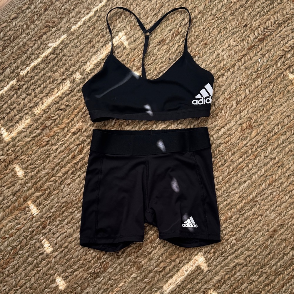 Adidas Black Athletic Set with Logo